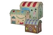 Pokój dziecięcy - Rice Raffia Toy Baskets with Fun Fair Theme - Set of 3 - BSHOU-3ZFUFAMI