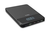 Powerbank - SBS Ultra-slim 20.000 mAH 100 Watt powerbank - Black Powerbank - Czarny - 20000 mAh - TTBB20000PD100W