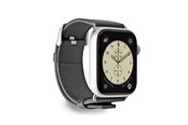Smartwatch - akcesoria - CASE&ME SBS Faux Leather Band for Apple Watch 42/44/45/49mm - Black - CMAWATCHB44PUK