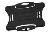 Konferencja i prezentacja - DURABLE Otwarte etui na 1 kartę w formacie 54 x 87 mm. Można je połączyć z klipsem, taśmą tekstylną lub łańcuszkiem. Produkt jest opatrzony oznakowaniem ekologicznym Blauer Engel. - 898801