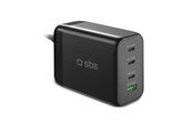 Telefon - Adapter i Ladowarka - SBS 200 Watt GaN charging station - Black - TECHGSTUSB3C200W