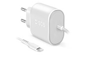 Telefon - Adapter i Ladowarka - SBS 5W Travel Charger for iPhone iPad and iPod - White - TETRLHSTD89
