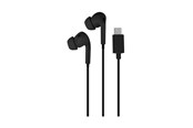 Słuchawki, zestaw słuchawkowy - Puro Stereo Earbuds "Filo Pro" with USB-C Connector - PUIPHF31USBCBLK