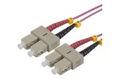 Kabel sieciowy - Deltaco network cable - 3 m - pink - Różowy - 3m - SCSC-3-OM4