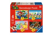 Puzzle - Ravensburger 4-in-1 Super Mario Puzzle Podłoga - 120041078