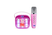 Muzyka - OTL Głośnik karaoke z mikrofonem Popsing LED - Świnka Peppa - PP1446