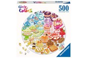Puzzle - Ravensburger Jigsaw Puzzle Round Circle of Colors Desserts Pastries 500st. Podłoga - 171712