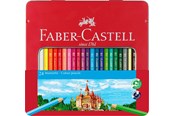 Przybory do pisania i rysowania - Faber-Castell Colour pencils hexagonal tin 24x window - 115824