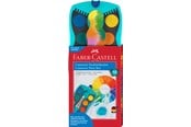 Przybory do pisania i rysowania - Faber-Castell Connector paint box 12 colours turquoise - 125003
