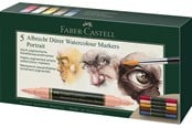 Przybory do pisania i rysowania - Faber-Castell Watercol. marker A.Dürer 5ct wallet port - 160307
