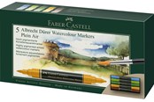 Przybory do pisania i rysowania - Faber-Castell Watercol. mark. A.Dürer 5ct wallet plein - 160309