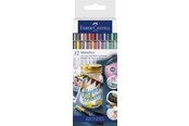 Przybory do pisania i rysowania - Faber-Castell Metallics marker 12ct cardboard wallet - 160713