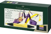 Przybory do pisania i rysowania - Faber-Castell India ink PAP Dual Marker 5x fashion - 162006