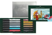 Przybory do pisania i rysowania - Faber-Castell India ink Pitt Artist Pen set London - 267137