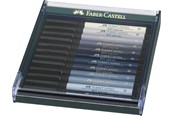 Przybory do pisania i rysowania - Faber-Castell India ink Pitt Artist Pen B 12x grey - 267423