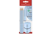 Przybory do pisania i rysowania - Faber-Castell Set Grip 2001 sky blue blister card - 580074