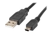 Kabel USB - Lanberg - USB cable - USB to mini-USB Type B - 1.8 m - CA-USBK-10CC-0018-BK