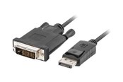 Kabel wyświetlacza - Lanberg - video adapter cable - DisplayPort to DVI-D - 1.8 m - CA-DPDV-10CU-0018-BK