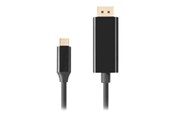 Kabel USB - Lanberg - video adapter cable - 24 pin USB-C to DisplayPort - 50 cm - CA-CMDP-10CU-0005-BK
