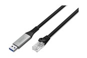 Kabel sieciowy - DIGITUS network cable - black - Czarny - 2m - AK-300600-020-S