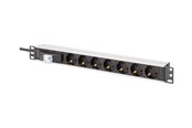 Kabel zasilajacy (zewnetrzny) - DIGITUS - power strip - aluminum with circuit breaker - 4000 Wh - DN-95439