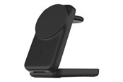 Telefon - Adapter i Ładowarka - Belkin UltraCharge wireless charging stand - 3-in-1 magnetic foldable with Qi2 - + AC power adapter - 25 Watt - MFI Certified - WIZ036KQBK