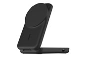 Telefon - Adapter i Ladowarka - Belkin UltraCharge wireless charging stand - 2-in-1 Qi2 magnetic foldable - + AC power adapter - 24 pin USB-C - 25 Watt - WIZ038KQBK
