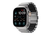 Smartwatch - akcesoria - Nomad Stratos Band - 49mm | Natural Titanium | Black FKM - NM014421858