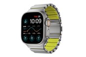 Smartwatch - akcesoria - Nomad Stratos Band - 49mm | Natural Titanium | Volt FKM - NM011147858