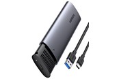 Dysk twardy - akcesoria - UGREEN storage drive enclosure SSD enclosure Black Grey M.2 - 10903