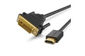 Kabel wyswietlacza - UGREEN video cable adapter 1 m DVI HDMI Black - 30116