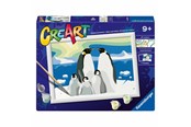 Kreatywne gry - Ravensburger CreArt Paint by Numbers - Penguin Family - 12023058 8