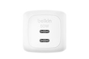 Telefon - Adapter i Ładowarka - Belkin BoostCharge 50W Dual USB-C PD Wall Charger with PPS WHT - WCH019KQWH