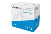 Kabel sieciowy - Lanberg bulk cable - 305 m - grey RAL 7035 - Szary - 305m - LCU6-10CC-0305-S