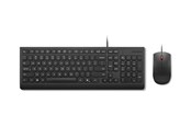 Klawiatura - Lenovo Essential Wired Combo - keyboard and mouse set - QWERTY - US with Euro symbol - black Input Device - Zestaw klawiatura i mysz - Angielski - Czarny - 4X31R64439