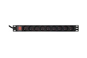 Kabel zasilajacy (zewnetrzny) - Gembird EnerGenie EG-PDU-9F2F - power distribution unit - 16A - 3500 Watt - EG-PDU-9F2F