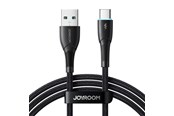 Kabel USB - Joyroom  Starry Series SA32-AC3 3A USB-A / USB-C cable 1m - black - 6956116759742