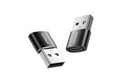 USB hub - Joyroom adapter from USB Type C (female) to USB (male) 2 pcs. black (S-H152 Black) USB hub - Czarny - Joyroom S-H152 USB male to Type-C female adapter-2