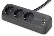 Kabel zasilajacy (zewnetrzny) - DIGITUS 3-Way Desk Power Socket. - DA-70625