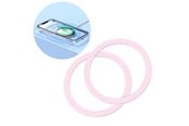 Telefon - Pokrowiec i etui - Joyroom set of metal magnetic rings for smartphone 2 pcs. pink (JR-Mag-M3) - JR-Mag-M3-2pcs-pink