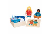 Lalki i akcesoria - Goki Flexible Dolls Fynja & Fabio 6 Outfits - 51482