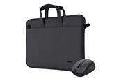 Torba, plecak i pokrowiec na laptopa - Trust Bologna - notebook carrying case + mouse - Black - 24988