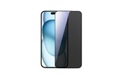 Telefon - szklo ochronne - Joyroom JR-MLG0282 2.5D Dustproof Privacy Tempered Glass with Black Frame for iPhone 15 Plus/16 Plus - JR-MLG0282