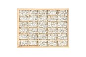 Materialy hobbystyczne - Creativ Company - Wooden Letter Beads White A-Z 750 pcs. - 68982