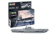 Klocki konstrukcyjne - Revell - Model Kit - USS Enterprise CV-6 1:1200 - 38pcs. - 65824