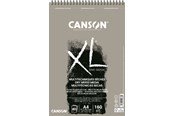 Artykuly Artystyczne & Rzemieslnicze - Canson XL Sand Grain A4 160G Grey Spiral 40 SH - 17-400110395