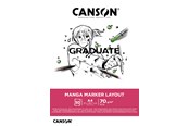 Artykuly Artystyczne & Rzemieslnicze - Canson Graduate Manga Marker Layout Pad A4 70G 50 SH - 17-31250P024