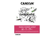 Artykuly Artystyczne & Rzemieslnicze - Canson Graduate Manga Marker Layout Pad A3 70G 50 SH - 17-31250P025