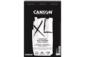 Artykuly Artystyczne & Rzemieslnicze - Canson XL Dessin Noir DS A4 150G Spiral 40 SH - 17-400039086