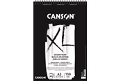 Artykuly Artystyczne & Rzemieslnicze - Canson XL Dessin Noir DS A3 150G Spiral 40 SH - 17-400039087